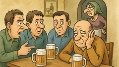 Vtip: Sedí Fero v krčme a kamaráti do neho hučia