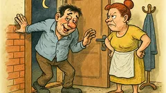 Vtip: Opitý Jano ide domov a...