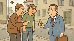 Vtip: Na opustenej ulici dvaja muži zastavia...