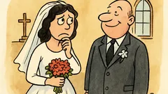 Vtip: Žena sa bojí budúcnosti, muž svadby