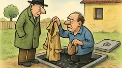 Vtip: Prečo sa hrabeš v tej žumpe?