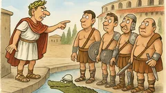 Vtip: Rímsky cisár hovorí gladiátorom…