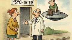 Vtip: Pán doktor, môj manžel je lietajúci…