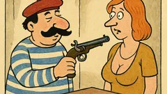 Vtip: Predám francúzsku pištoľ... Zn.: Dekolt.