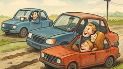 Vtip: Bavia sa Francúz, Američan a Rus o cestách