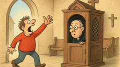 Vtip: Príde chlap do kostola a kričí...