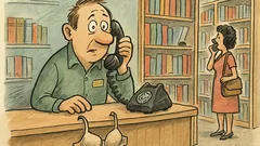 Vtip: V kníhkupectve zvoní telefón…