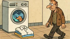 Vtip: Clive dokazuje, že čisté šaty...