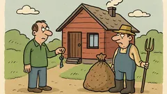 Vtip: Vymením dvojizbovú chatu za vrece...