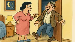 Vtip: Muž sa vracia neskoro v noci domov