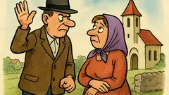 Vtip: Na dedine – Môj manžel je veľmi...