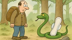 Vtip: Ide pán Novák po lese a...