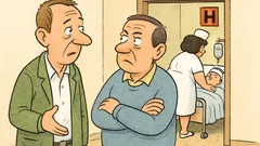 Vtip: Prišiel kamarát za Arnoldom do nemocnice...