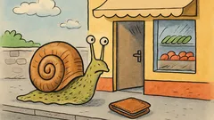 Vtip: Ide slimák do obchodu a...