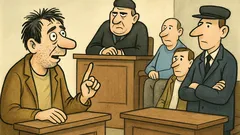 Vtip: Obžalovaný hovorí – Bol som tam sám...