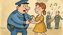 Vtip: Policajt pozve slečnu do tanca…