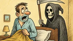 Vtip: Ráno sa zobudí a zistí, že je mŕtvy