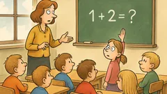 Vtip: Prváci prvýkrát v škole a...