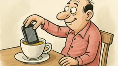Vtip: Strč mobil do čaju a máš...