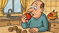 Vtip: Vraj ovocie so šupkou je zdravé...